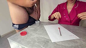 Arab Nurse Jerks Monster Cock for Sperm Donation Creampie Cumshot