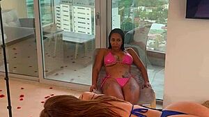 Bbc destroys athletic latinas emmanuel lustin during rough massage, pounding pussies doggystyle in taboo threesome