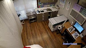 Dr. Tampa Humiliates Redhead Donna Leigh in Prison Handcuffs