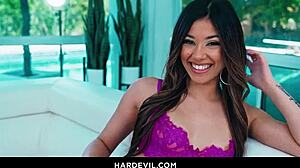 i can't resist teasing petite xxlayna marie's bubble butt before deepthroating her xx l cock