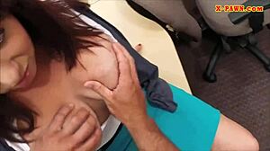 busty milf you spot her getting screwed hard by that pervert pawn dude on hidden cam