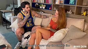 Fitness Latina Tempts with Teaser Blowjob in Condo Flat Before Full Whey Workout Collab