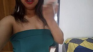 watch this juicy latina milf with big tits huge pussy squirt in homemade creampie bed fuck