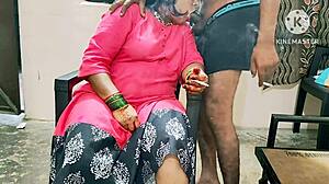 Desi Indian Mom Fucks Horny Neighbor Boys Doggystyle with Big Tits Swinging