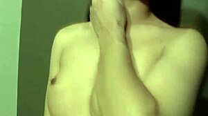 Big Titted Asian Ladyboy Jerks Shiny Monster Cock And Gropes Ass In Stockings