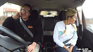 i'm that busty milf getting fucked publicly during my driving lesson in lingerie.