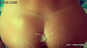 cum dripping down my fat ass cheeks in slow motion closeups part 1