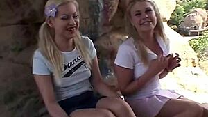 little summer wanna lick my pussy outdoors with these two hot blondes?