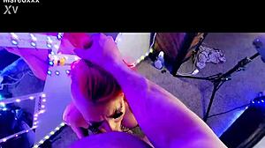 Teasing cosplay babe's big tits ass bent over for deep doggystyle pounding?