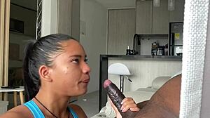 I love swallowing this huge cock from my amateur couple fun nysdel