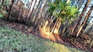 clitlicker662 flashes her wet pussy in forest for public orgasm voyeur update