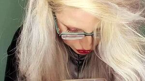 cuckolding sissy bimbo gets femdom jerk off orders