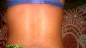 indian shemale shaves for black master's holi slave sex