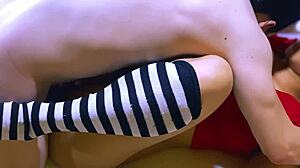 Shy petite teen cheerleader fucks tight pussy coach office orgasm after practice.