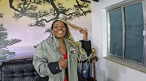 Spanking carioca's wet pussy before bareback anal nicoly big ass