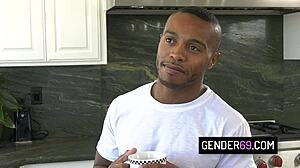 Nikki vicious the trans stepmom takes intense anal from black stepson