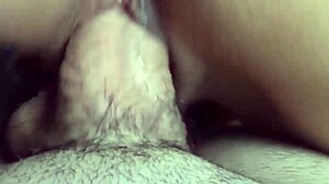 Young shaved teen pussy throbs with creamy creampie moans