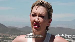 Adira Allure Rides Cock Hard from Ass to Mouth on the Roof!