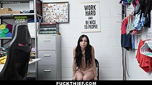 SHOPLIFTER BENT OVER FOR OFFICER'S MONSTER COCK DOGGYSTYLE PUNISHMENT