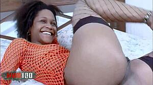 Why Not Slam Shania's Tight French Black Pussy and Ass On Bed?