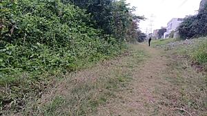 wanna see this punk redhead flash her bare pussy on public park streets?