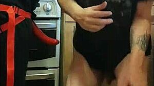 pegging boyfriend's ass in kitchen cornfield bathroom ass to mouth