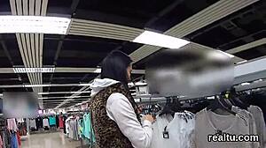 adorable czech nympho seduced in mall gets hardcore pov pounding