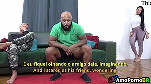 big tits brazilian milf lingerie cuckold interracial doggystyle monster cock