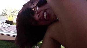Amateur Homemade Outdoor POV Sex with Moaning Orgasms