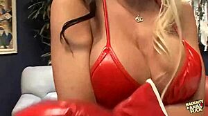 ass licking busty davita ardell bent over for titty fuck anal riding doggystyle cumshot