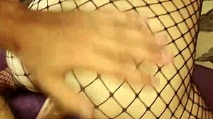 Amateur couple backstage homemade porno in lingerie stockings