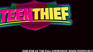 this horny petite teen pornstar breaks law bent over doggystyle blowjob