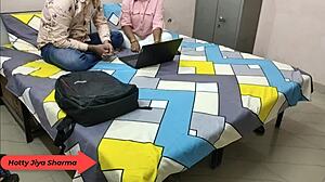 hotty jiya sharma moans loud as boyfriend fucks her hard in hostel with dirty talk