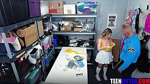 uh tiny teen shoplifter i gotta strip search and fuck ya