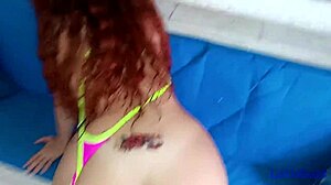 poolside anal assfucking turns wild with fiery colombian prostitute begging for more