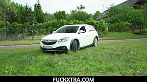 my petite teen neighbor geishakyd rides huge dildo thomas stone bought for her pussy fun