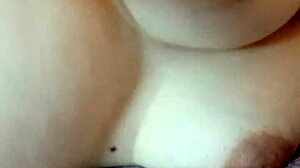 gretala flashes her pregnant boobs teasingly on cam