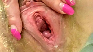 The amateur fetish game shows her peeing and farting with close-up hairy pussy gape on toilet