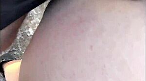 Bbw milf's outdoor doggystyle pounding contrasts her fat hairy pussy cravings