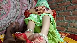 Dude my dream bhabhi gives sloppy blowjob then fucks like crazy with stepbro indian maid style