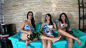 maya hyuga bate bola bia andrade tifanny lopes brazilian casting party bed fuck