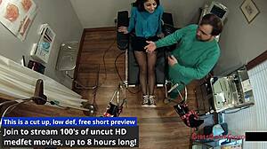 tampa uni girl alexa rydell spreads in backstage shower for latex fetish exam