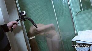 Ideal teen blows cock deep in pov then slim pussy screwed hardcore