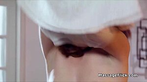 i turn sarah's innocent nude massage into hot milf threesome fingering