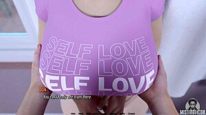 sexy brunette slut's big tits and ass milk monster cock