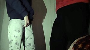 brunette stepsister masturbates skinny body orgasms watching me then seduces fuck