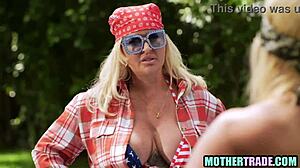 Step moms dare young step sons to fuck in wild group truth or dare orgy