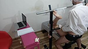 young girl gets naughty exam from horny gynecologist in hospital