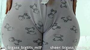 i spot her camel toe peeking through those tight pajamas