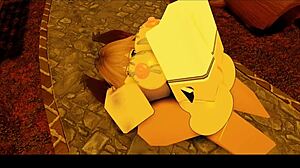 she takes it deep in her ass during roblox play